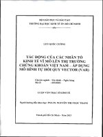TÁC ĐỘNG CỦA CÁC NHÂN TỐ KINH TẾ VĨ MÔ LÊN THỊ TRƯỜNG CHỨNG KHOÁN VIỆT NAM - ÁP DỤNG MÔ HÌNH TỰ HỒI QUY VECTOR (VAR).PDF