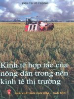 Kinh tế hợp tác của nông dân trong nền kinh tế thị trường