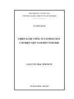 CHIẾN LƯỢC CÔNG TY CỔ PHẦN DÂY CÁP ĐIỆN VIỆT NAM ĐẾN NĂM 2020.PDF
