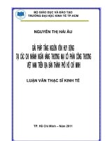 Giải pháp tăng nguồn vốn huy động tại các chi nhánh ngân hàng thương mại cổ phần công thương Việt Nam trên địa bàn thành phố Hồ Chí Minh