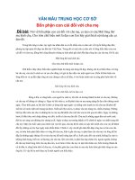 VĂN MẪU THCS - ĐỀ BÀI Bổn phận con cái đối với cha mẹ