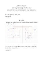 BÀI THU HOẠCH mô PHỎNG bộ BIẾN đổi điện áp XOAY CHIỀU 1 PHA