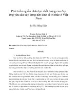 An investigation into problems faced by teachers and the first year students in large multilevel classes at Electric Power University when teaching and learning speaking skill
