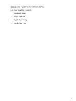 ĐỀ TÀI CHO VAY BỔ SUNG VỐN LƯU ĐỘNG