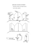 BẢNG QUY CÁCH MAY SẢN PHẨM