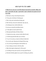 Bài tập về câu ghép