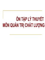 ÔN TẬP LÝ THUYẾT MÔN QUẢN TRỊ CHẤT LƯỢNG