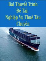 Bài Thuyết Trình Đề Tài Nghiệp Vụ Thuê Tàu Chuyến