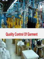 Quality Control of Garment