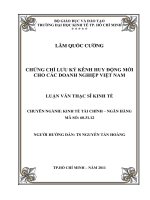 Chứng chỉ lưu ký kênh huy động mới cho các doanh nghiệp Việt Nam