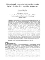 Life and death metaphors in some short stories by Jack London from cognitive perspective