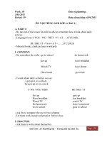 ÔN tập TIẾNG ANH lớp 4