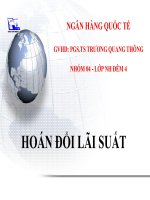 Thuyết trình hoán đổi lãi Suất
