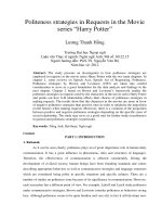 Politeness strategies in Requests in the Movie series “Harry Potter”