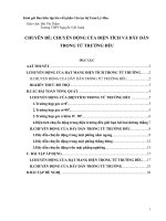 CHUYÊN ĐỀ CHUYỂN ĐỘNG CỦA ĐIỆN TÍCH VÀ DÂY DẪN TRONG TỪ TRƯỜNG ĐỀU