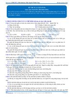 Đề thi tự luyện môn Sinh học - Khóa học LTĐH KIT-2 (Thầy Nguyễn Thành Công) - Đề 6