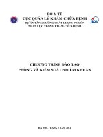 Chương trình đào tạo Phòng và kiểm soát nhiễm khuẩn