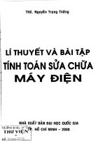 lý thuyết và bài tập tính toán sửa chữa máy điện