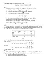 bài tâp xác suất thống kê có lời giải chi tiết
