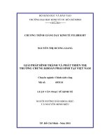 Giải pháp hình thành và phát triển thị trường chứng khoán phái sinh tại Việt Nam