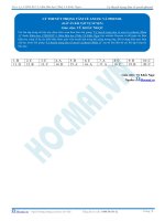 Đáp án - Lý thuyết trọng tâm về ancol - phenol (Phần 1) - Trắc nghiệm Hóa học 12