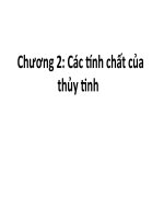 tính chất độ nhớt của thủy tinh
