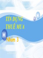 TÍN DỤNG THUÊ MUA