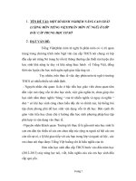 SKKN MỘT SỐ KINH NGHIỆM NÂNG CAO CHẤT LƯỢNG MÔN TIẾNG VIỆT(PHÂN MÔN TỪ NGỮ) Ở LỚP ĐẦU CẤP TRUNG HỌC CƠ SỞ.DOC