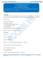 Tích phân xác định - Tài liệu Toán 12 - P1