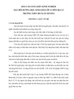 Kinh nghiệm dạy bồi dưỡng học sinh giỏi lớp 12 môn Địa lý