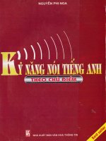 kỹ năng nói tiếng anh theo chủ điểm