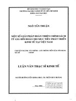 GIẢI PHÁP HOÀN THIỆN CHÍNH SÁCH TỶ GIÁ HỐI ĐOÁI CHO MỤC TIÊU PHÁT TRIỂN KINH TẾ TẠI VIỆT NAM