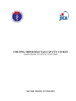 Chương trình đào tạo cấp cứu cơ bản - Dành cho Bác sỹ cấp cứu tuyến tỉnh