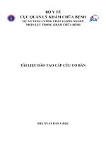 Tài liệu đào tạo cấp cứu cơ bản