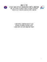 Tài liệu đào tạo Tăng cường năng lực chuyển tuyến bệnh viện