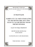 NGHIÊN CỨU CÁC NHÂN TỐ ĐO LƯỜNG GIÁ TRỊ THƯƠNG HIỆU MÁY TÍNH XÁCH TAY TẠI THỊ TRƯỜNG TP HỒ CHÍ MINH