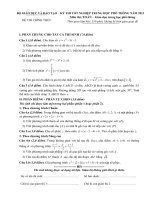 Đề thi tốt nghiệp Trung học phổ thông năm 2013 môn Toán học - Giáo dục trung học phổ thông