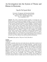 An Investigation into the System of Theme and Rheme in Electronic