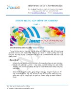 Internet với lập trình trong Android - Phần 1