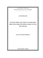 Xây dựng chiến lược Công ty cổ phần Phát triển Công nghệ Viễn thông Tin học Sun Việt đến năm 2020