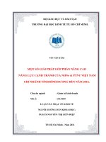 Một số giải pháp góp phần nâng cao năng lực cạnh tranh của Ngân hàng nông nghiệp và phát triển nông thôn chi nhánh tỉnh Bình Dương đến năm 2016