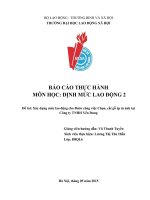 Định mức lao động 2 xây dựng mức lao động cho bước công việc chọn, cắt gỗ ép in ảnh tại công ty TNHH yến dung