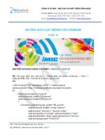 Hướng dẫn lập trình với Android - PART14