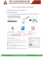 Khai báo Website + Ping Website