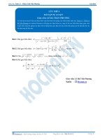 Lũy thừa - Bài tập tự luyện Toán 12