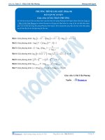 Phương trình Logarit - Bài tập tự luyện Toán 12 -P4