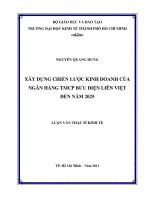 Xây dựng chiến lược kinh doanh của Ngân hàng thương mại cổ phần Bưu Điện Liên Việt đến năm 2025