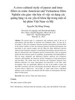 A cross-cultural stydy of pauses and time-fillers in some American and Vietnamese films