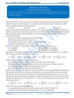 Đề thi tự luyện môn Sinh học - Khóa học LTĐH KIT-2 (Thầy Nguyễn Quang Anh) - Đề 8