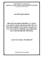 MỘT SỐ GIẢI PHÁP MỞ RỘNG VÀ NÂNG CAO CHẤT LƯỢNG TÍN DỤNG ĐỐI VỚI CÁC DOANH NGHIỆP NGOÀI QUỐC DOANH TẠI CÁC NGÂN HÀNG THƯƠNG MẠI TRÊN ĐỊA BÀN TP.HCM